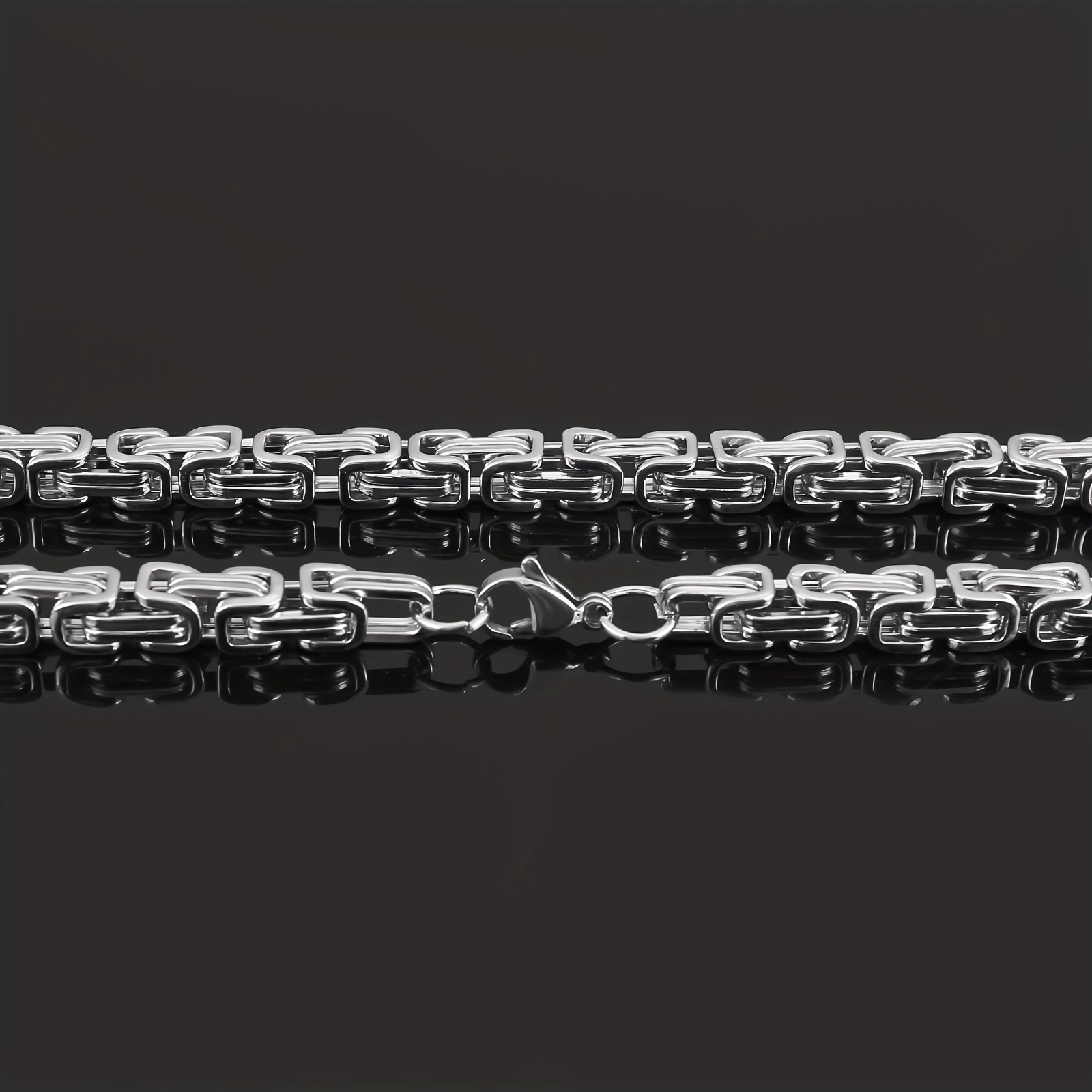 Men's Stainless Steel Emperor Chain Necklace, Fashionable